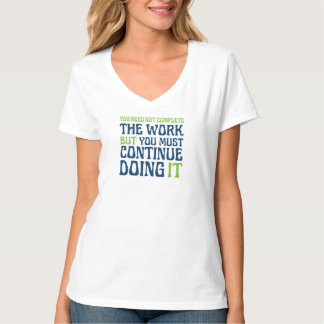 Camiseta Completar o T-Shirt de Trabalho