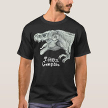 Camiseta complexa do tiranossauro de T Rex