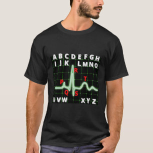 Camiseta Complexo Pqrst Engraçado Ondas Ecg Enfermando Pres