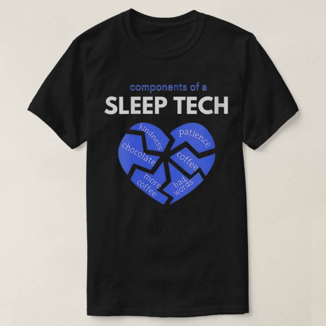 Camiseta Componentes para mulheres de um técnico adormecido (Frente do Design)