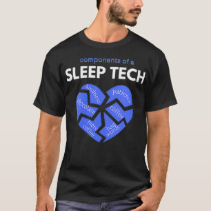Camiseta Componentes para mulheres de um técnico adormecido