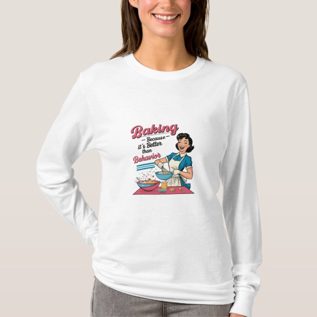 Camiseta Comportamento Baking Beats: Retire Suas Preocupaçõ (Frente)