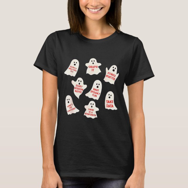 Camiseta Comportamento de Halloween da Aba Análise de Compo (Frente)