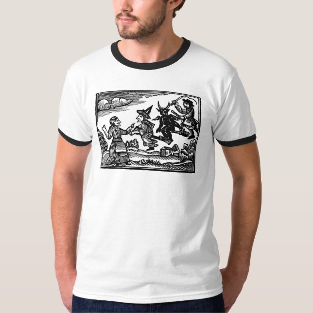 Camiseta Comportamento disparatado do Dia das Bruxas (Frente)