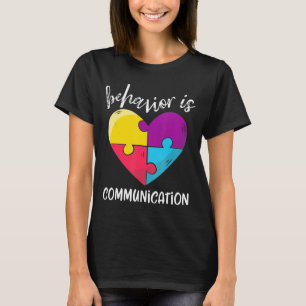 Camiseta Comportamento é consciência Comunicação sobre