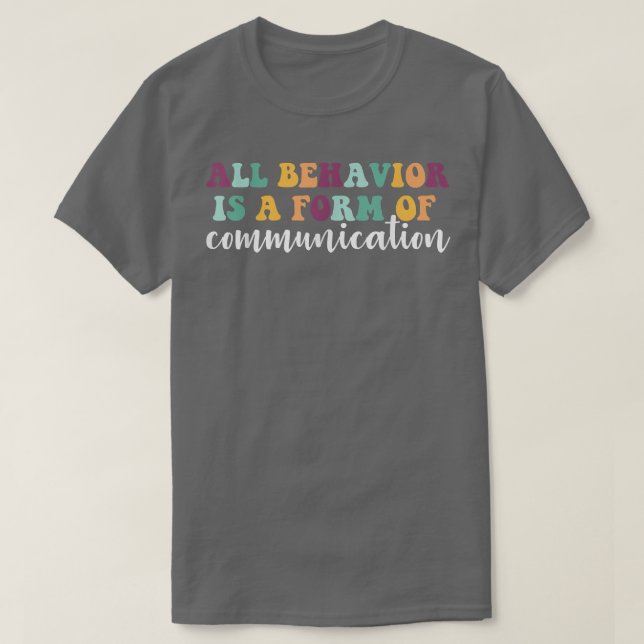 Camiseta Comportamento é uma forma de Comunicação do utilit (Frente do Design)