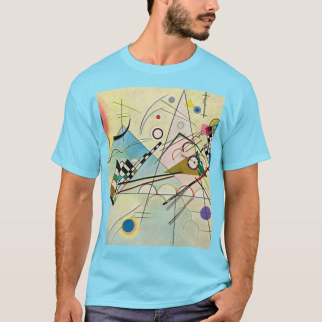 Camiseta Composição 8 de 1923 por Wassily Kandinsky (Frente)