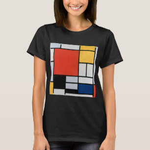 Camiseta Composição Abstrata Vintage de Piet Mondrian