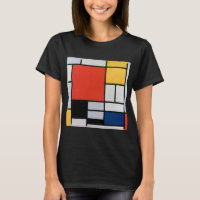 Composição Abstrata Vintage por Piet Mondrian