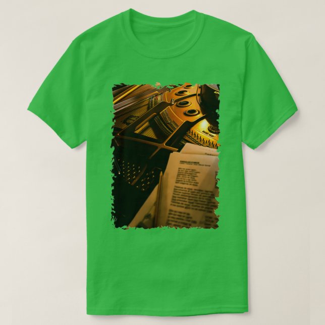 Camiseta Composição ao piano (Frente do Design)