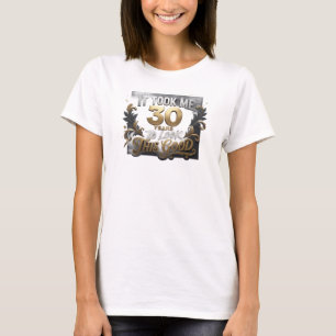 Camiseta Composição artística azul TOOK 30 LOOK GOOD