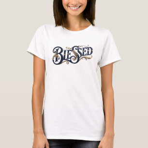Camiseta Composição artística contemporânea BLESSED
