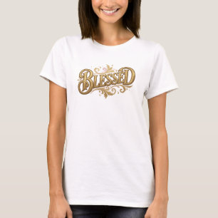 Camiseta Composição de Arte 2D Clássica ABENÇOADA