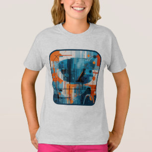 Camiseta composição de formas geométricas de abstrato