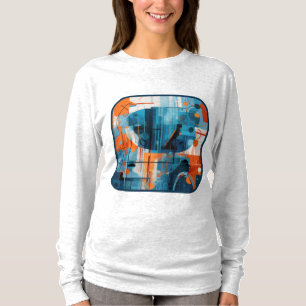 Camiseta composição de formas geométricas de abstrato