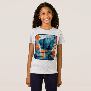 Camiseta composição de formas geométricas de abstrato