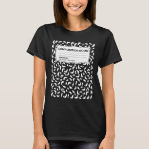 Camiseta Composição de Notebook Halloween Mulheres