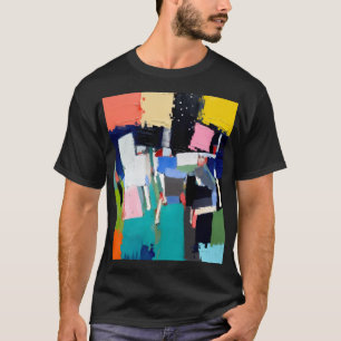 Camiseta Composição de Obra de Arte Abstrata