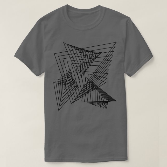 Camiseta composição dos triângulos 5 (Frente do Design)