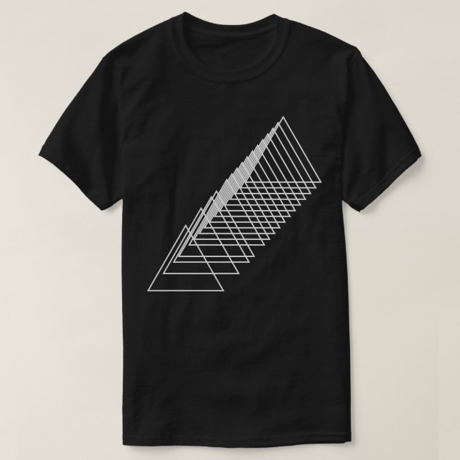 Camiseta composição dos triângulos geométricos 1 (Frente do Design)