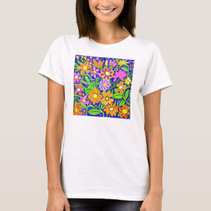 Camiseta Composição Floral Pintada