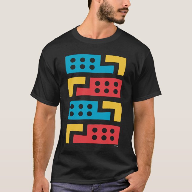 Camiseta Composição geométrica Abstrato Colorida (Frente)