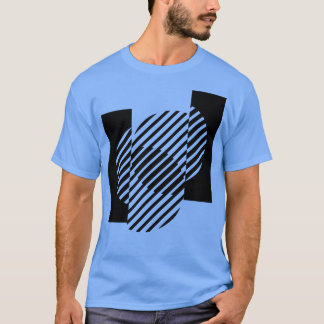 Camiseta composição geométrica dos círculos
