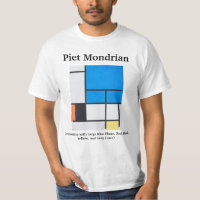 Composição Mondrian com Plano Azul Grande
