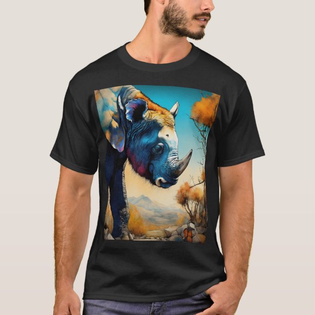 Camiseta Composição perfeita: Dra de Tinta Surreal Minimali (Frente)
