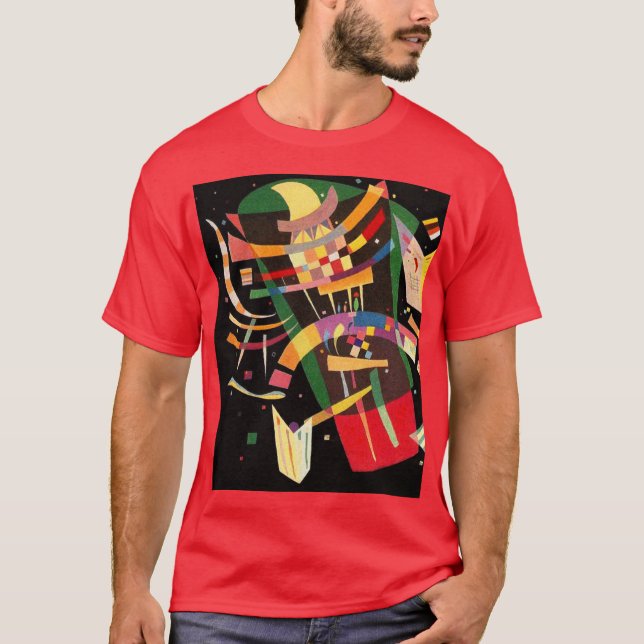 Camiseta Composição X Abstração Biomórfica - Kandinsky (Frente)