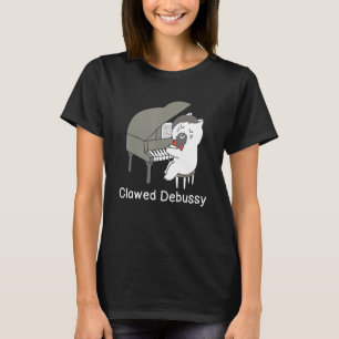 Camiseta Compositor Clássico de Piano Gato sem Fio