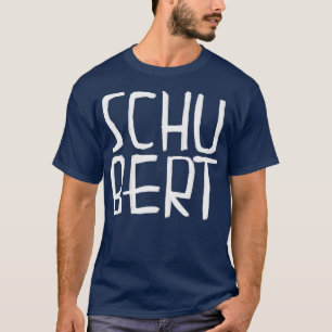 Camiseta Compositor clássico Franz Schubert 1