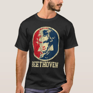 Camiseta Compositor Clássico Ludwi Da Camisa-T De Beethoven