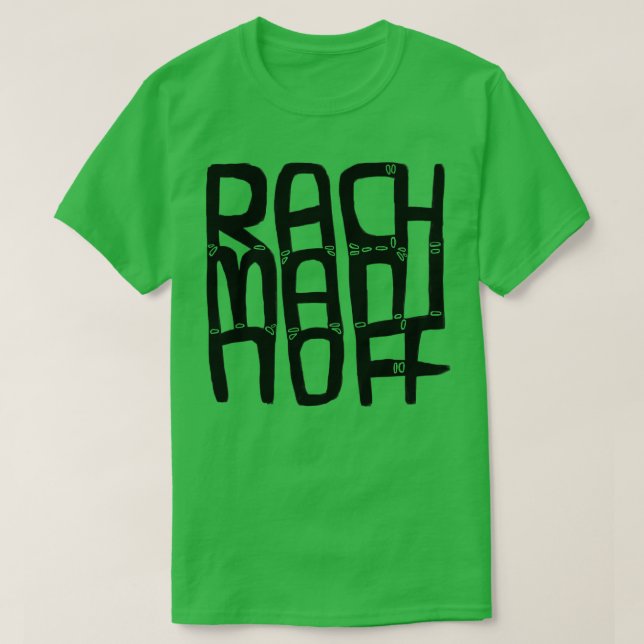 Camiseta Compositor russo Sergei Rachmaninoff (Frente do Design)