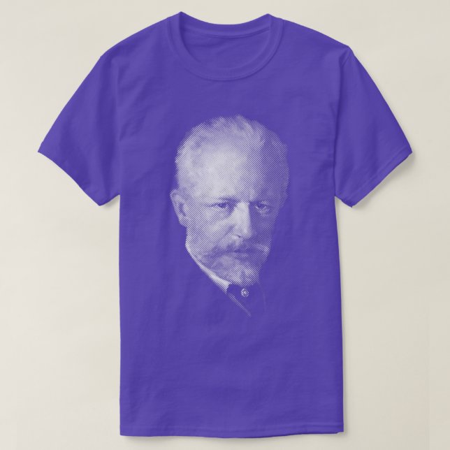 Camiseta compositor Tchaikovsky (Frente do Design)
