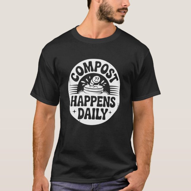 Camiseta Compostador de Minhoca para Jardim Composting (Frente)