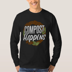 Camiseta Compostagem Acontece - Plantas De Jardinagem Paisa