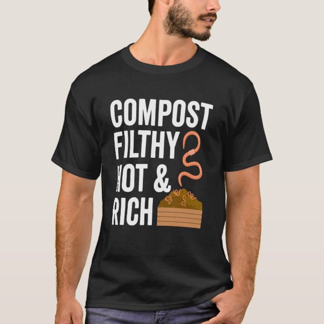 Camiseta Compostagem Para Composteira Jardineiro Fazendeiro (Frente)