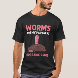 Camiseta Compostando Fazenda de vermes de criação de vermes