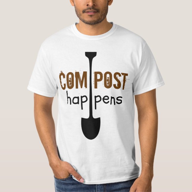 Camiseta Compostar Ocorre Múltipla Pá Humor (Frente)
