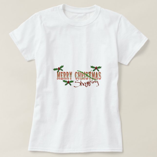 Camiseta Compra de feliz (Frente do Design)