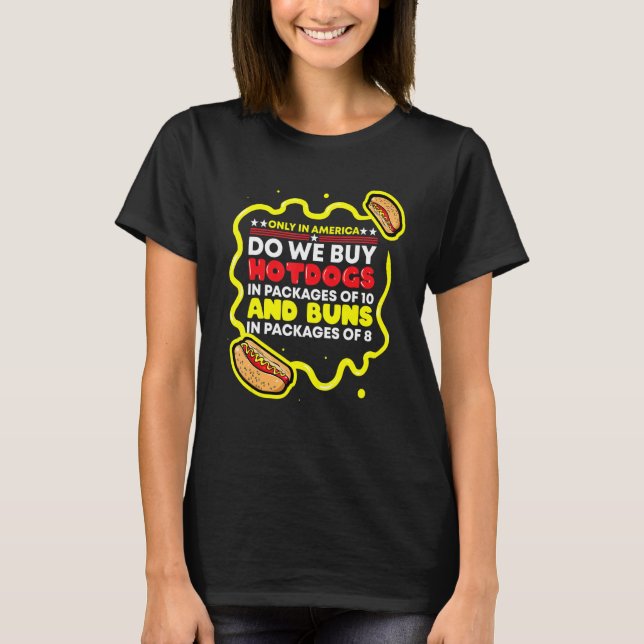 Camiseta Compramos cachorros-quentes (Frente)