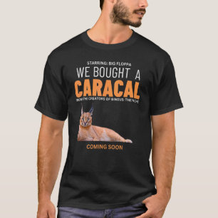 Camiseta Compramos um Caracal Big Floppa Gato Meme