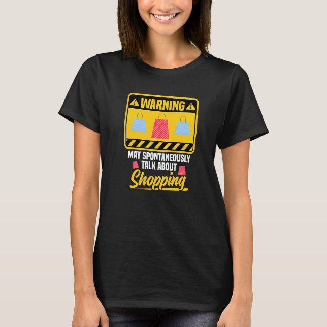 Camiseta Comprando Piadas de compras de cotações de carrinh (Frente)