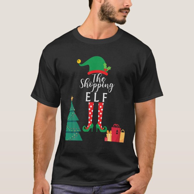 Camiseta Comprando Presente de Natal Familiar Correspondent (Frente)