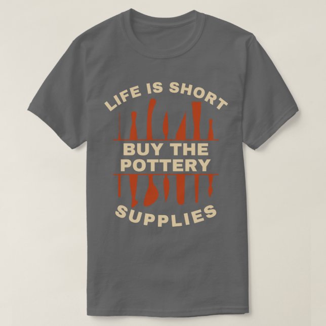 Camiseta Comprar A Bateria Fornece Engraçado De Clay De Pot (Frente do Design)