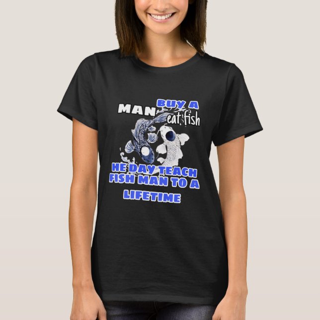 Camiseta Comprar A Man Come Fish 89 (Frente)