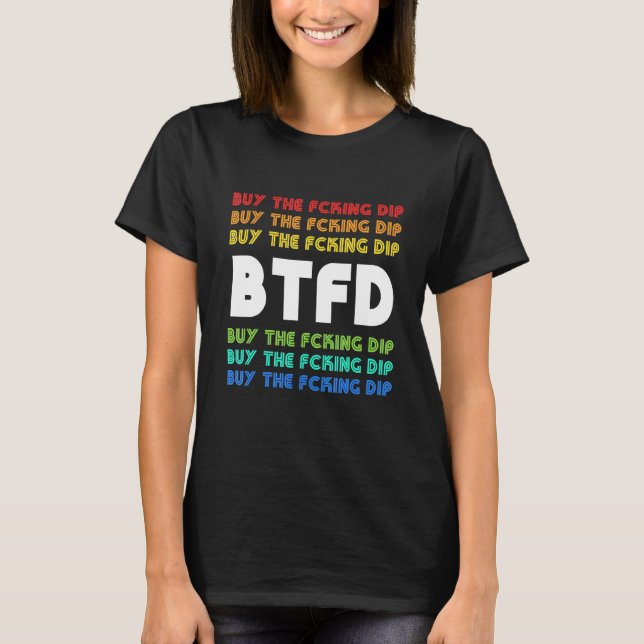 Camiseta Comprar A Queda Bitcoin Moeda Blockchain Cripto Ho (Frente)