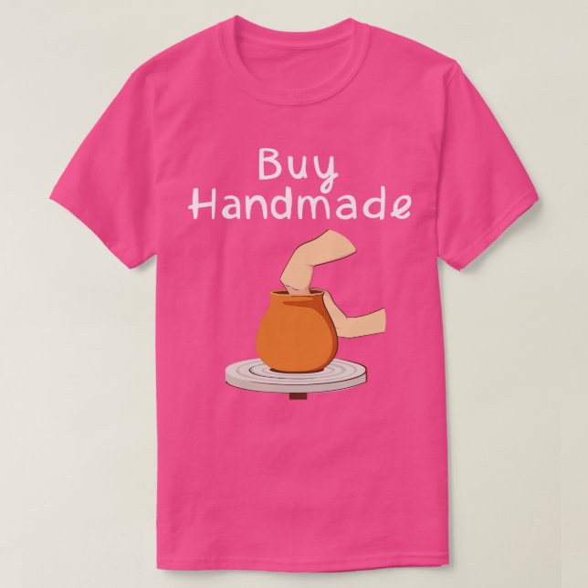 Camiseta Comprar artesanal (Frente do Design)