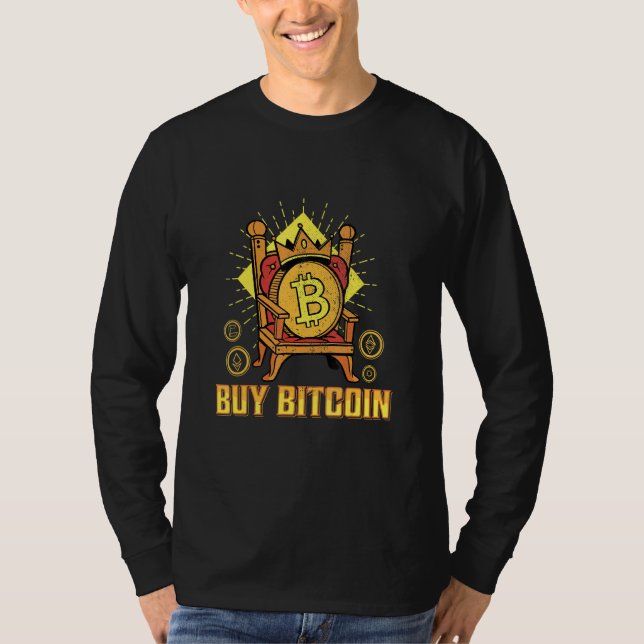 Camiseta Comprar Bitmoney King Btc Cryptocurrency Blocchain (Frente)